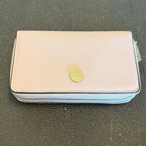 Aldo Blush Pink Double Zipper Wallet with Gold Detail
